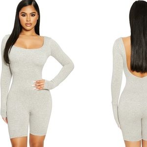 NWT Naked Wardrobe SCOOP ROMPER